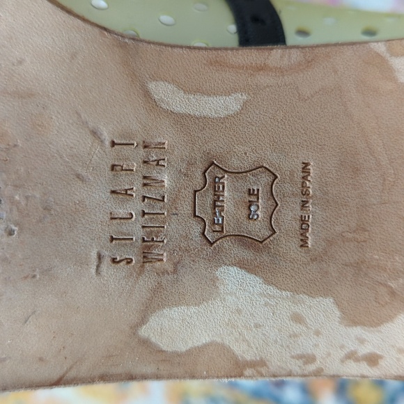 Stuart Weitzman Dandy Polka Dot Perforated Leather Wingtip Oxfords Black 8.5 - Picture 15 of 15